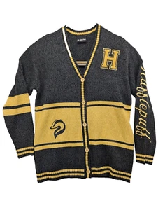Our Universe Harry Potter Hufflepuff Yellow Black Cardigan Size Medium - Picture 1 of 6