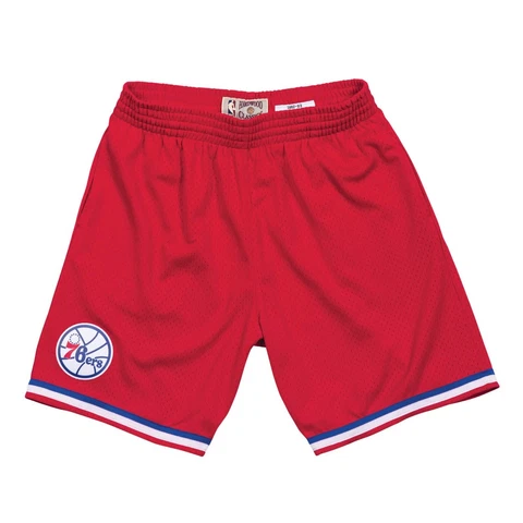 Mitchell & Ness NBA Swingman Road Shorts Philadelphia 76ERS 82-83 Red *NEW* Cover