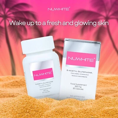 NUWHITE WHITENING S-ACETYL GLUTATHIONE COLLAGEN LIGHTENING 30 CAPSULES