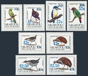 Tonga-Niuafo'ou 66-73,MNH.Michel 75-82. Birds 1986.Honey-eater,Swamphen,Rail, - Picture 1 of 1