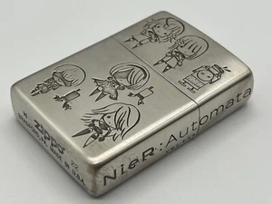 Encendedor de aceite Zippo NieR autómatas personaje deformado niñas estuche regular plateado JP - Imagen 1 de 4