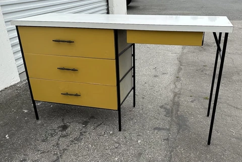 Mid Century Modern Steel Frame Desk  Vista of California ? George Nelson Copy Cover