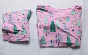 Little Sleepies Girl's L/S Twinkling Trees Two-Piece Pajamas EJ2 Pink Size 5/6 - Picture 1 of 8