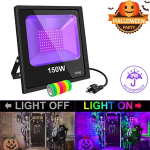 150W UV LED Black Light Xmas Display Outdoor Party Stage Blacklight Grow In Dark - Picture 1 of 13