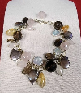 Stylish Multicolor Assorted Stones and Beads Bracelet - Picture 1 of 11