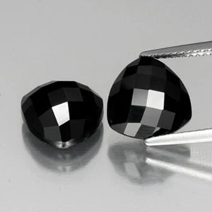 Black Onyx Trillion Rose Cut 6mm To 20mm Natural Calibrated Loose Gemstone - Picture 1 of 6