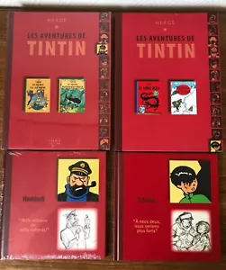TINTIN 2 Double Albums + 2 Portrait Albums (Chiang - Haddock) - Picture 1 of 6