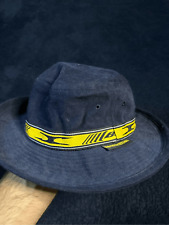 Y2K Rare BOSS By I.G. Design Sun Hat Navy Blue Safari Hat BR Cyber Grunge Skater