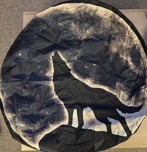 Camping Wolf Spare Wheel Tire Cover for JEEP Bronco SUV TRUCK Trailer RV 17 In - Picture 1 of 4
