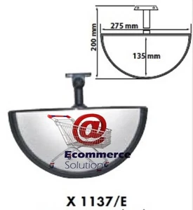 MIROIR RETROVISEUR PANORAMIQUE 180° INCASSABLE GRAND ANGLE SURVEILLANCE MAGASIN - Foto 1 di 1