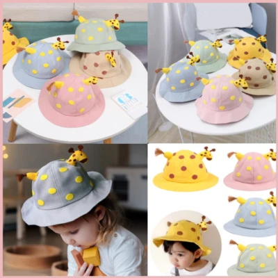 男宝宝女宝宝渔夫春夏棉帽可爱卡通帽 — 第 1/4 张图片