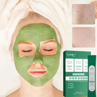 12x Bubble Face Sheet Masque Centella Asiatica Bubble Mask Facial Masque U4X5 - Image 1 of 4