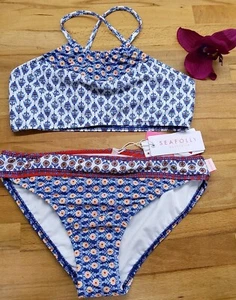 Seafolly Kids Girls Bohoo Hunter Bikini Age 14 - Picture 1 of 5