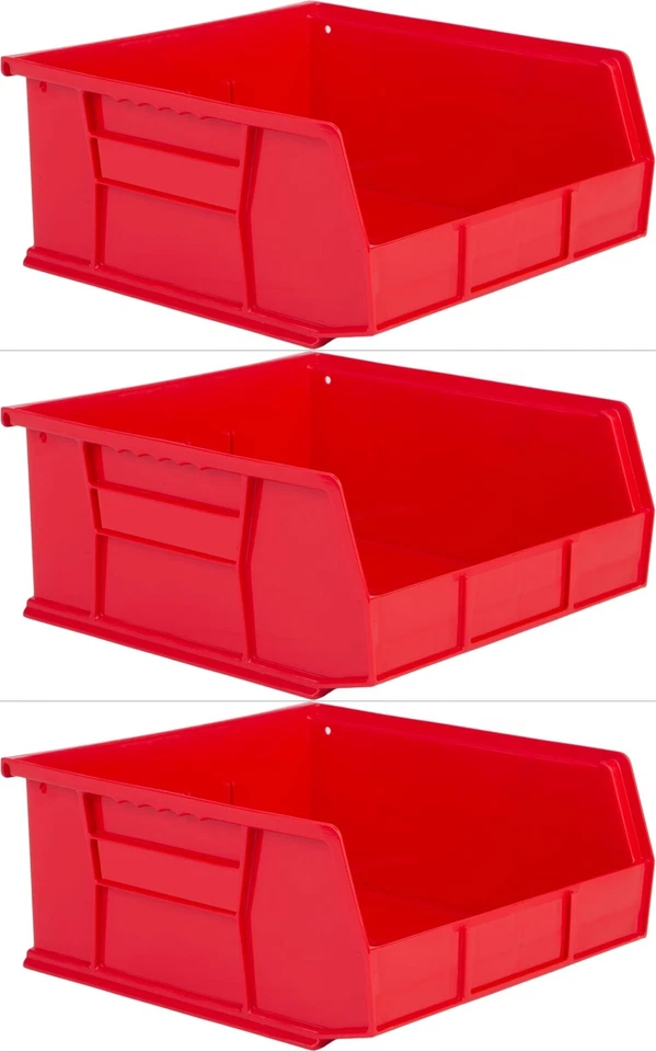 Hudson Exchange 11" x 11" x 5" (3 Pack) Plastic Stackable Storage Bin - Image 1 of 1