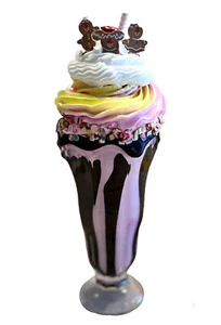 DEZICAKES Fake Milkshake  Artificial Food Candy Land Fake Milkshake - Picture 1 of 10