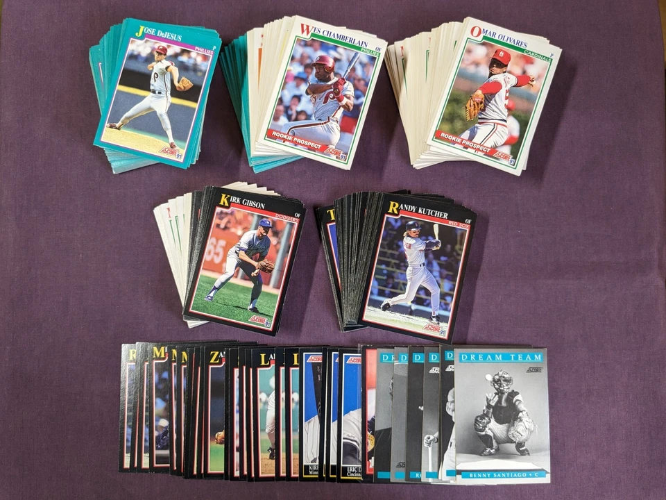 1991 Score Baseball Card #576 - #893 - - - Pick A Card - - - Complete a Set - Image 1 of 1