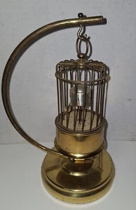 Antique German Kaiser Mechanical Alarm Brass Orbital Bird Cage Clock On Stand - Picture 1 of 10