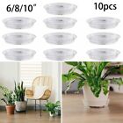 ROUND PLASTIC PLANT POT SAUCER WATER TRAY BASE PLANTERS SMALL LARGE 6-10 INCH