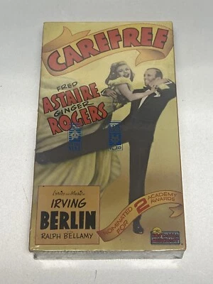 Vintage Carefree Ginger Rogers Fred Astaire Dance Musical Factory Sealed VHS NM - Image 1 of 4