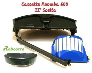 Cassetto Aspirazione Sporco per Roomba Aerovac Bin Originale Nero 600 II° Scelta - Foto 1 di 2