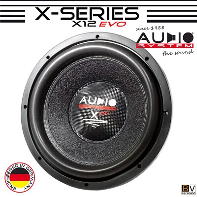 Langhub Subwoofer AUDIO SYSTEM X-ION X12 EVO 30cm 2x2Ω 1000WRMS 300mm SPL Woofer - Bild 1 von 4