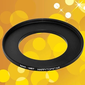 M45 (45mm x 0.7mm) Male to M67 (67mm x 0.75mm) Female Coupling Ring Adapter Lens - Picture 1 of 4