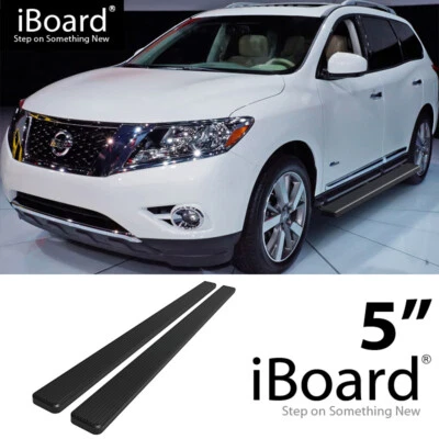 iBoard Stainless Steel 5 inches Running Boards Fit 13-21 Nissan Pathfinder Foto 1 de 4
