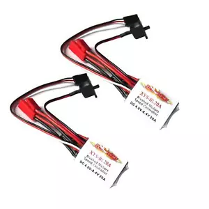 2pcs 20A ESC Brushed Motor Speed Controller 2S BEC 5V for 1:16 1:24 RC Cars - Picture 1 of 6