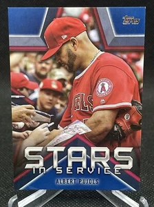 Albert Pujols 2021 Topps Series 1 Stars in Service Blue Parallel # SIS-10 - Bild 1 von 2