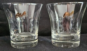 Set 2 bicchieri vintage B&B Benedettine e Brandy Lowball cocktail oro trasparente - Foto 1 di 10