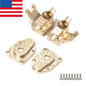 Front & Rear Axle Brass Portal Cover Steering Cups for 1/18 Axial UTB18 Capra RC - Picture 1 of 13