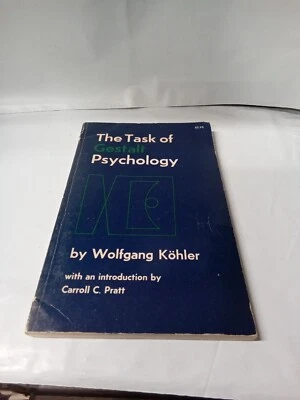 The Task of Gestalt Psychology By Wolfgang Kohler 1972 GOOD + - Image 1 of 4