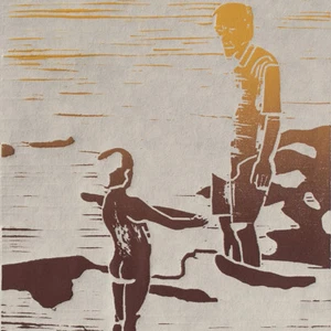 Leonhard Wachter Kind am Wasser corte en línea de color firmado numerado 2019 - Imagen 1 de 4