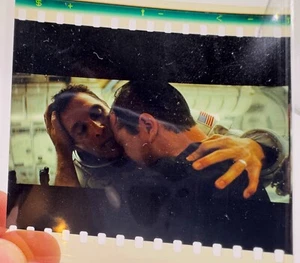 Interstellar 70mm IMAX Film Cell / Dr. Mann Cryo Wake-Up crying hug with Cooper - Picture 1 of 1