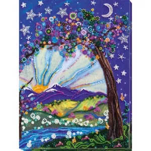 Perlenstickset Tag und Nacht DIY Abris Kunst Perlen Nähen Nadelspitze - Bild 1 von 8