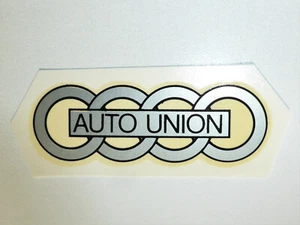 Calcomanía de agua Auto Union 85x28 mm, plata, 00620A - Imagen 1 de 1