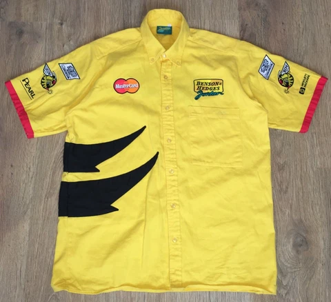 Benson Hedges Jordan Honda F1 mens vintage Formula One 1 Racing Shirt size M Cover