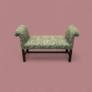 Vintage Chinese Chippendale Style Window Bench - Picture 1 of 8