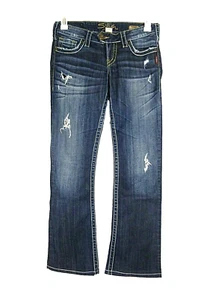 Jeans argento donna martedì bootcut effetto invecchiato misura 26x33 misura 29x30 orlato - Foto 1 di 8