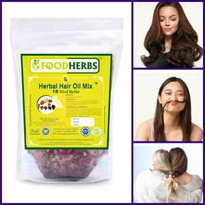 Herbal Hair Oil Mix 18 Vital Herbs For Long, Thick, And Lustrous Hair - Picture 1 of 5