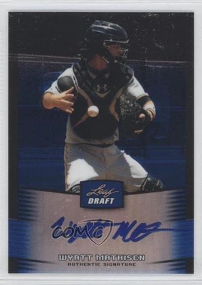 2012 Leaf Metal Draft Blue /25 Wyatt Mathisen #BA-WM1 Auto - Image 1 of 2