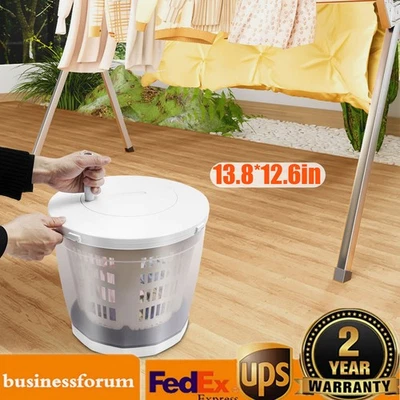 2 in 1 Hand Operated Washing Machine Spin Dryer Manual Clothes Washer For Travel - Image 1 of 4
