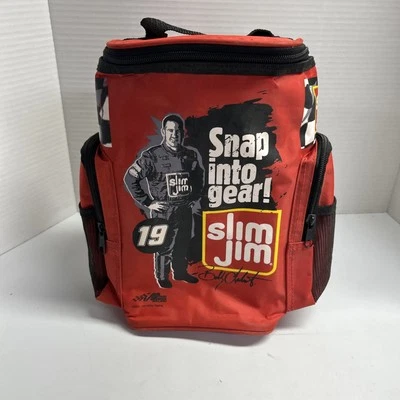 2005 BOBBY LABONTE #19 Slim Jim Insulated 10x6" Cooler Joe Gibbs Racing - Image 1 of 4