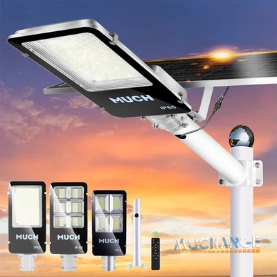 Luces de calle solares comerciales exteriores de aluminio súper brillante del anochecer al amanecer Foto 1 de 4