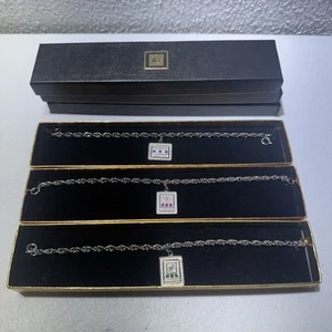 Lot Vtg 10,15,20 Year Buick General Motors 1/20 12k Gold Blue Green Red Bracelet - Picture 1 of 5
