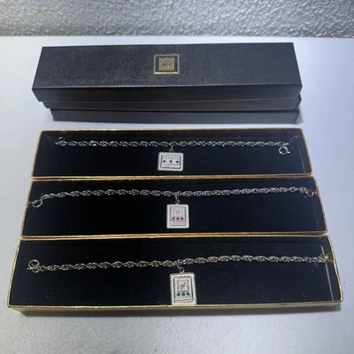 Lote De Colección 10,15,20 Años Buick General Motors 1/20 Oro 12k Azul Verde Rojo Pulsera Foto 1 de 4