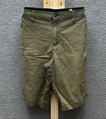 Volcom Shorts Mens 32 Green Vmonty Flat Front Casual Chino Twill - Image 1 of 4