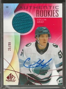2024-25 SP Game Used #230 Collin Graf (RC) Red Auto Jersey-San Jose Sharks - Picture 1 of 2