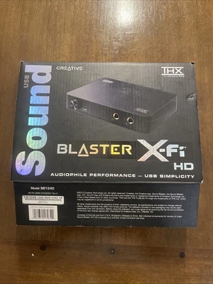 Creative Sound Blaster Digital Music USB Sound Card Black SB1240 SBX ProStudio - Image 1 of 4