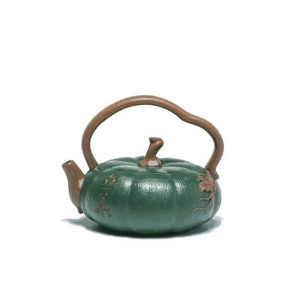 Tetera 100 ml Real Yixing Zisha Arcilla Completa Hecha a Mano Kungfu Tetera Lazo Mango Nueva Foto 1 de 4